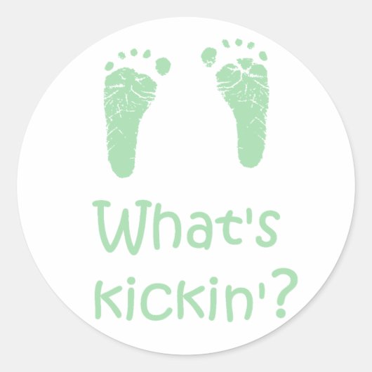 Was sind Kickin-Aufkleber? Runder Aufkleber (Vorderseite)