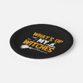 Was sind meine Hexen? | Halloween Pappteller (Schrägansicht)