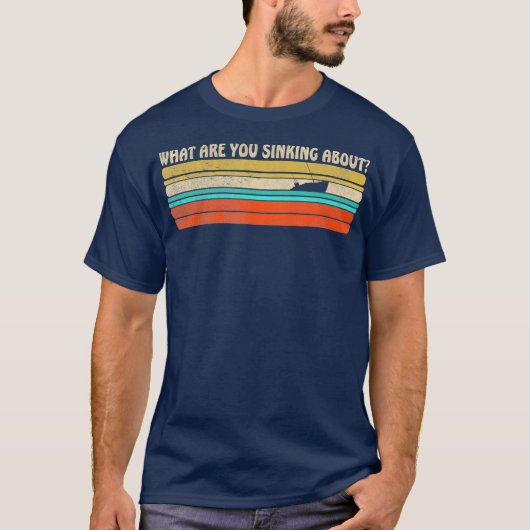 Was sinken Sie an dem lustigen Retroboot? T-Shirt (Vorderseite)