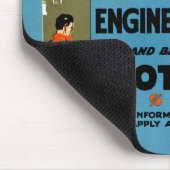 Was? Soldat oder Mechaniker Mousepad (Ecke)