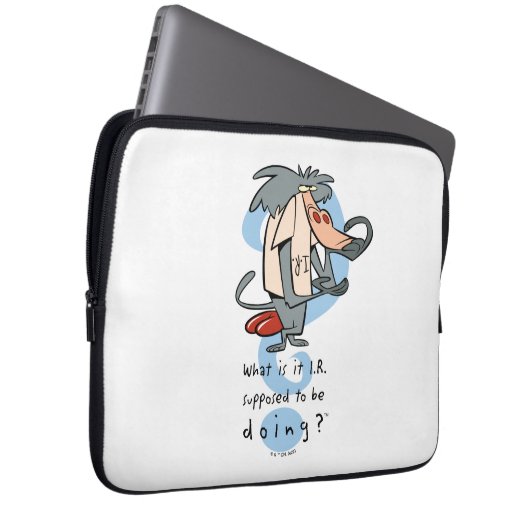 Was soll das I.R. tun?™ Laptopschutzhülle (Vorne Rechts)