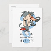 Was soll das I.R. tun?™ Postkarte (Vorne/Hinten)