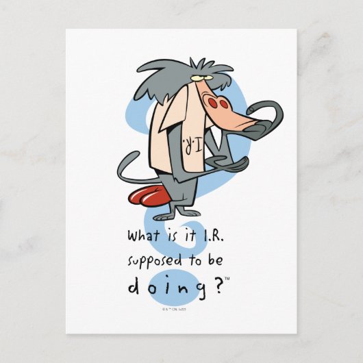 Was soll das I.R. tun?™ Postkarte (Vorderseite)