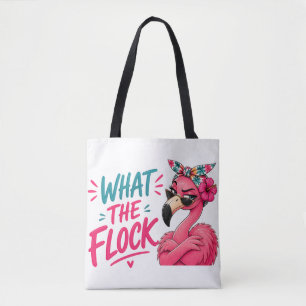 Was soll die Herde - Rosa Flamingo-Sonnenbrille Tr Tasche