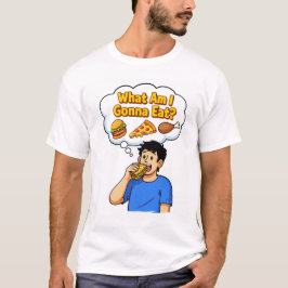 "Was soll ich essen? – Lustiges T-Shirt für Foodie