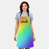 Was soll ich heute erschaffen? Rainbow Gradient Sc Schürze (Getragen)