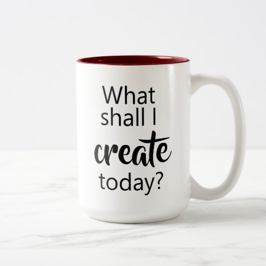 Was soll ich heute erschaffen? Tasse (Rechts)