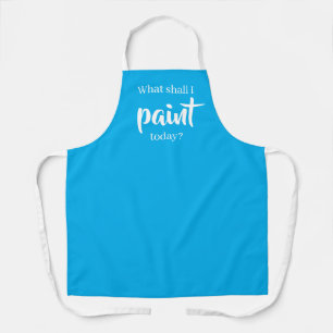 Was soll ich heute malen? Teal Schürze