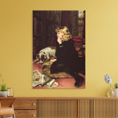 Was soll ich lesen? leinwanddruck (Insitu (Wohnzimmer))