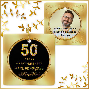 Was soll man einem Mann zum 50. Geburtstag schenke Keramikornament