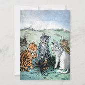 Was sollen wir mit den Feathers von Louis Wain mac Dankeskarte (Vorderseite)