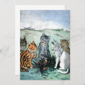 Was sollen wir mit den Feathers von Louis Wain mac Dankeskarte (Vorne/Hinten)