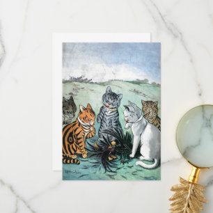 Was sollen wir mit den Feathers von Louis Wain mac Dankeskarte