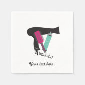 Was sonst noch? Werkzeuge für Haarstyles Serviette (Vorderseite)