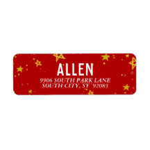 Was Spaß Gold Stars | Adressenaufkleber