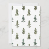 Was Spaß Pine Trees Grüne Feier Einladung (Rückseite)