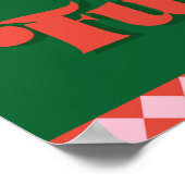 Was Spaß Retro Weihnachten Poster (Ecke)