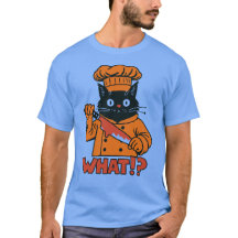 Was?" Spooky Koch Cat T - Shirt für Erwachsene