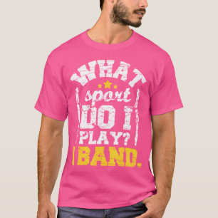 Was Sport spiele ich in Band - Flute Flutist March T-Shirt