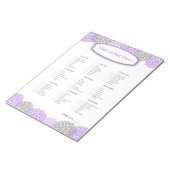 Was steckt in deinem Lila Grauen Dahlia-Spiel? Notizblock (angewinkelt)