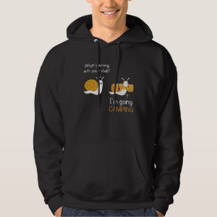 Was stimmt nicht mit deinem Haus Ich gehe campen Hoodie