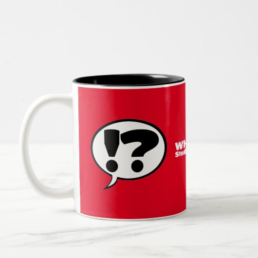 WAS!? Studio Coffee Red Zweifarbige Tasse (Links)