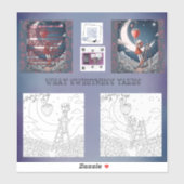 Was Süßes aufklebt Aufkleber (Blatt)