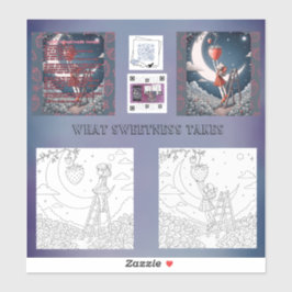 Was Süßes aufklebt Aufkleber