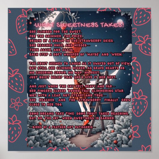 Was Süßigkeit für Gedichte bedeutet Poster (Vorne)