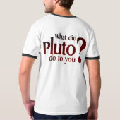 Was tat Pluto Sie an? T-Shirt (Schwarz voll)