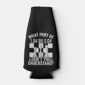 Was Teil von 1.d4 d5 2.c4 Sie nicht verstehen Flaschenkühler (Vorderseite)