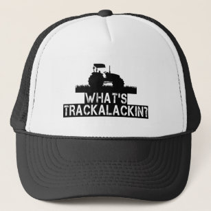 Was Trackalackin lustiger Traktor ist, der Land Truckerkappe