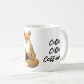 Was trinkt der Fox? Kaffee-Tasse Kaffeetasse (VorderseiteRechts)