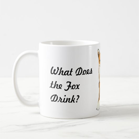 Was trinkt der Fox? Kaffee-Tasse Kaffeetasse (Links)