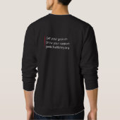 Was tun Sie Aussenseiter? Sweatshirt (Rückseite)