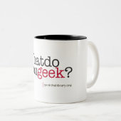 Was tun Sie Aussenseiter? Zweifarbige Tasse (VorderseiteRechts)