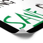 Was tun Sie, um unsere Welt RETTEN? Poster (Ecke)