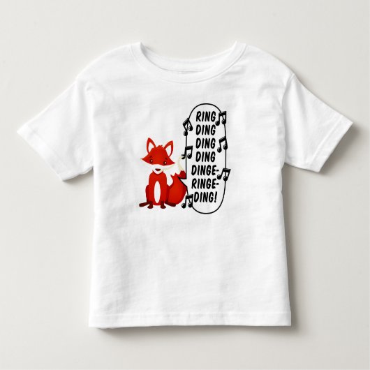 Was tut der Fuchs sagen? Kleinkind T-shirt (Vorderseite)