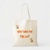 Was tut der Fuchs sagen? Tasche (Vorne)