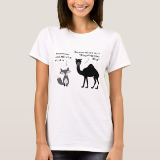 Was tut der Fuchs sagen über Buckel-Tag? T-Shirt