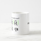 Was tut der Panda sagen? Kaffeetasse (Mittel)