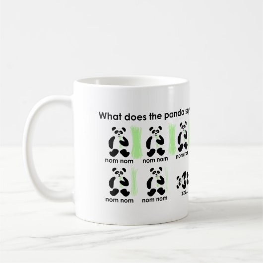 Was tut der Panda sagen? Kaffeetasse (Links)
