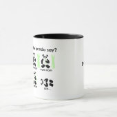 Was tut der Panda sagen? Tasse (Zentrum)