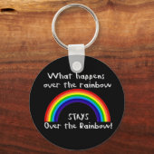Was über dem Regenbogen passiert... Schlüsselanhänger (Vorderseite)