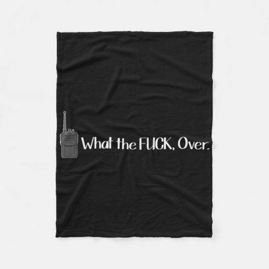 Was über Walkie Talkie Funny Radio Fleecedecke (Vorderseite)