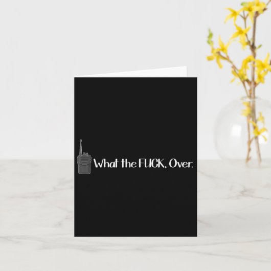 Was über Walkie Talkie Funny Radio Karte (Gelbe Blume)