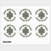 Was um Karma herum geschieht Runder Aufkleber (Blatt)