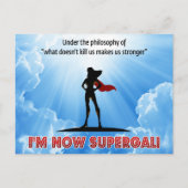 Was uns nicht umbringt, macht uns stärker! postkarte (Vorderseite)