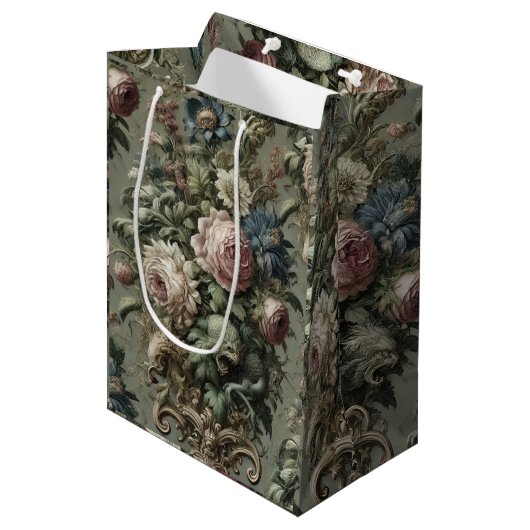 Was unter dem Blut liegt - Gotisch Viktorianisch Mittlere Geschenktüte (Vorderseite Schrägansicht)