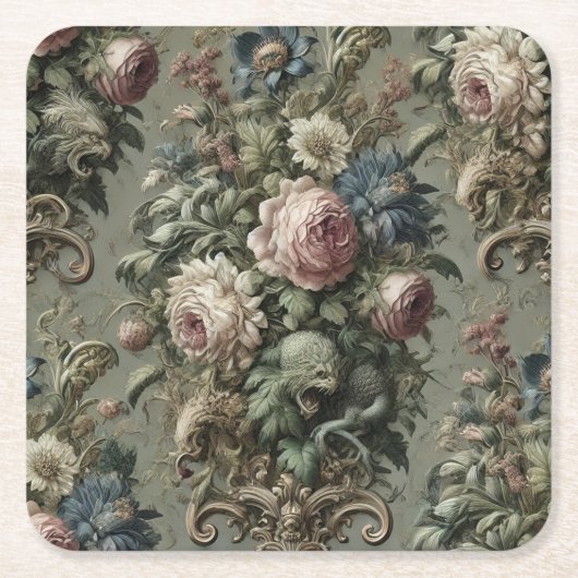 Was unter dem Blut liegt - Gotisch Viktorianisch Rechteckiger Pappuntersetzer (Vorderseite)